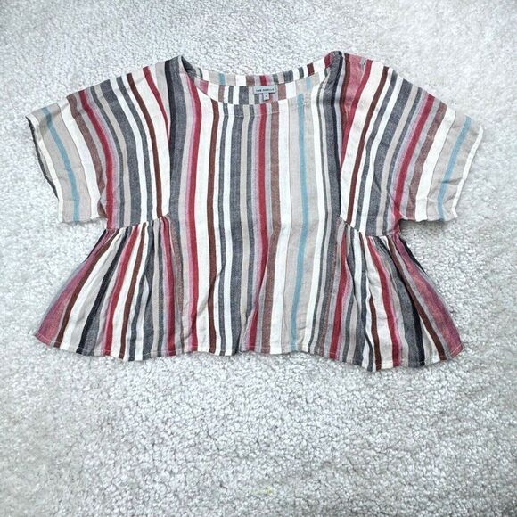 The Odells Puglia Striped Top Blouse Womens Small - Picture 2 of 7